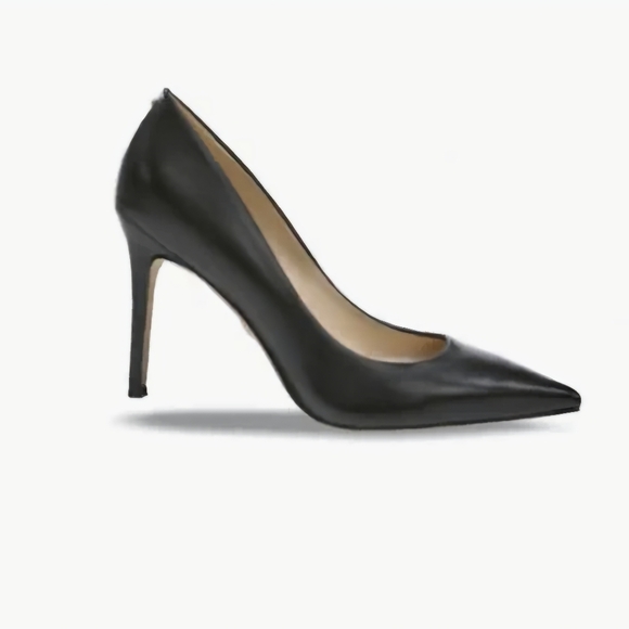 Sam Edelman Black Leather Heels - Picture 1 of 8